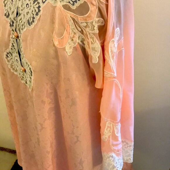 NWOT. Neiman Marcus Natori Pink Lace Intimate Wear. L - Picture 8 of 10